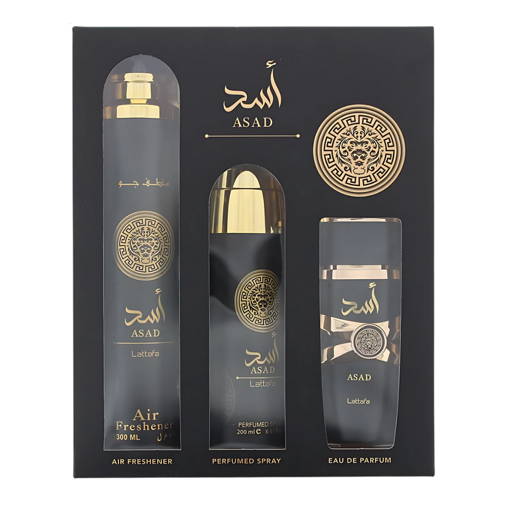 Asad - Lattafa (3 Pcs Gift Set)