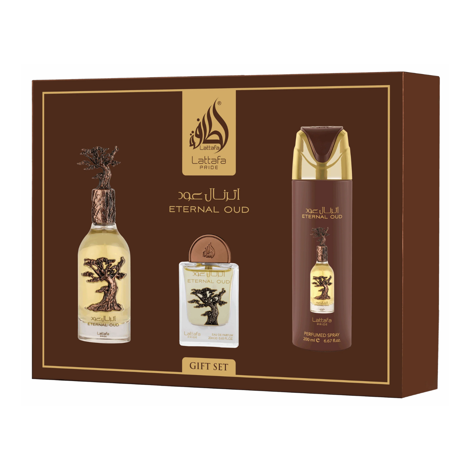 Eternal oud - Lattafa Pride (3 Pcs Gift Set)
