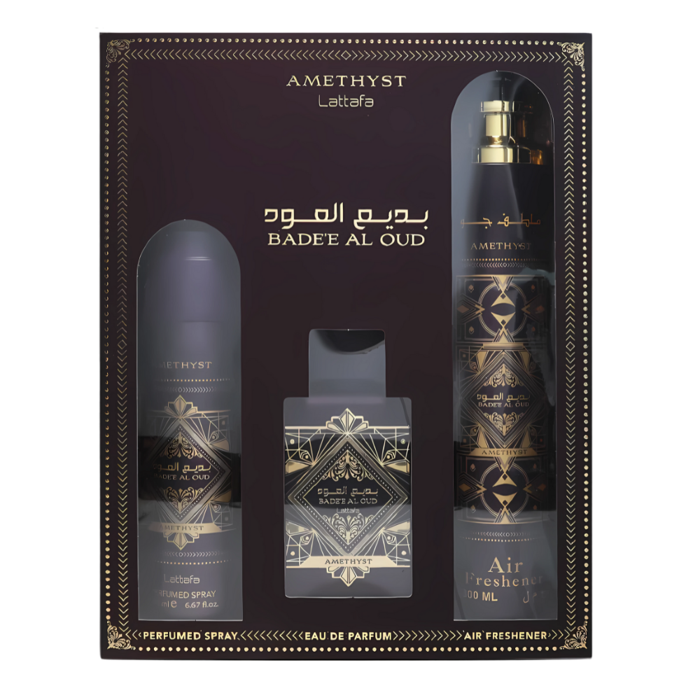 Bade’e Al Oud Amethyst - Lattafa (3 Pcs Gift Set)