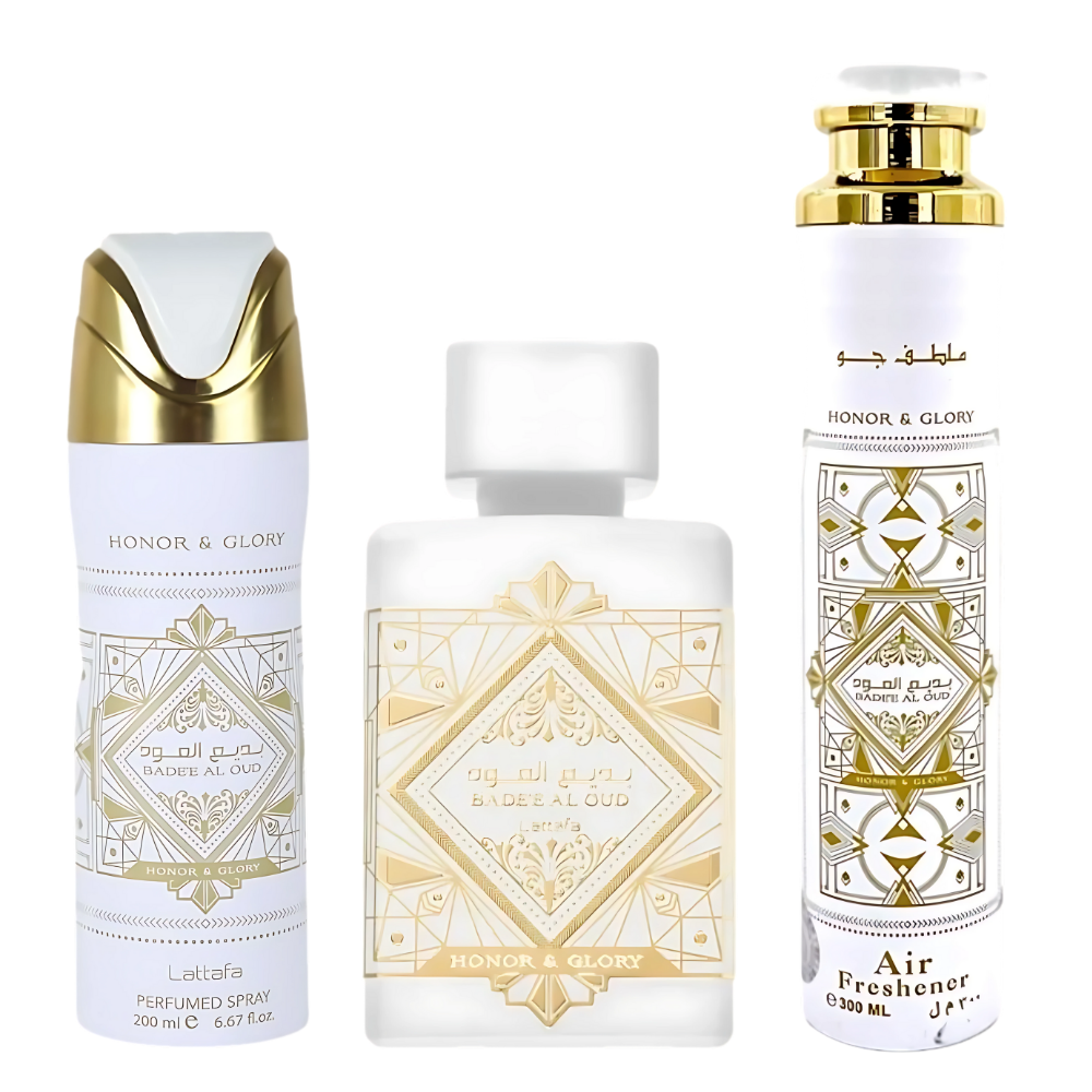 Bade’e Al Oud Honor & Glory  - Lattafa (3 Pcs Gift Set)
